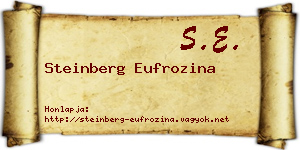 Steinberg Eufrozina névjegykártya