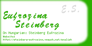 eufrozina steinberg business card